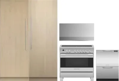 5 Piece Package Includes Refrigerator, Freezer, Range, Hood And Dishwasher